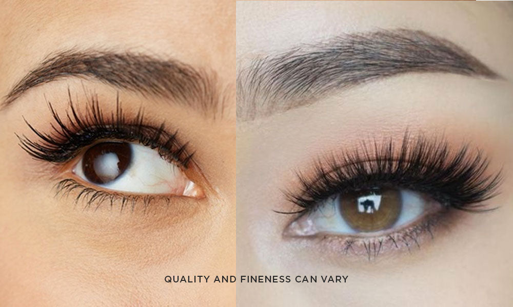 What's the difference between silk lashes, faux mink lashes, and real mink lashes?